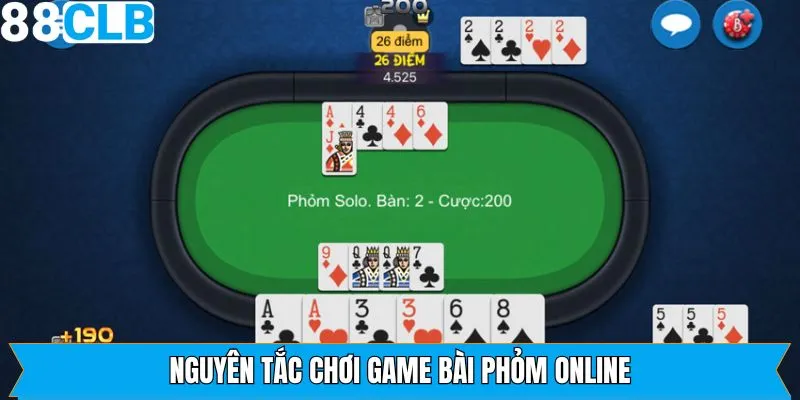 Nguyên tắc chia bài cùng các vòng chơi phỏm